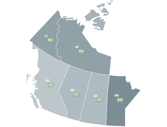 canada map